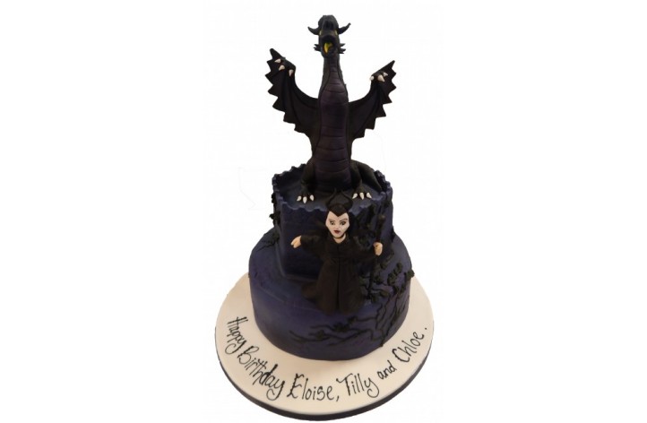 Malificent & Dragon Tiered Cake